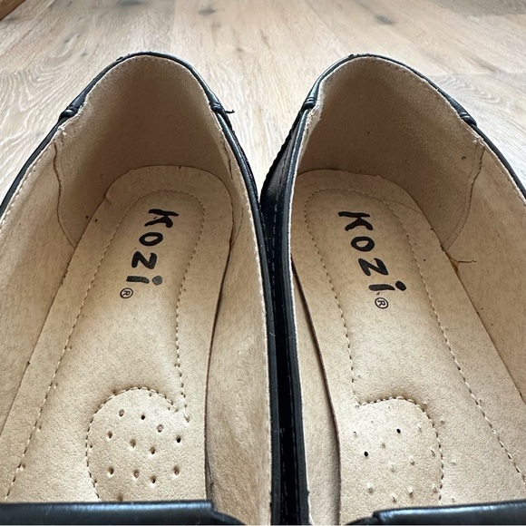 Kozi Black Wedge Heel Loafers - EU 41 - Picture 5 of 15